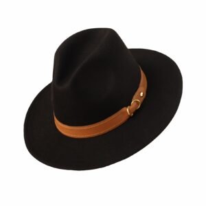 Sombrero Fedora Paño con Correa Unisex